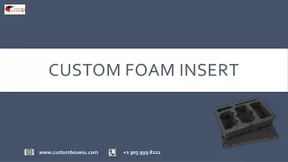 custom foam insert