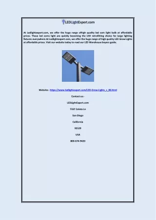 at ledlightexpert com we offer the huge range
