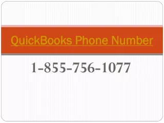 Obtain high-quality technical support service for QuickBooks on QuickBooks Phone Number 1-855-756-1077