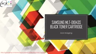 Samsung MLT-D1043S Black Toner Cartridge - Ack Imaging