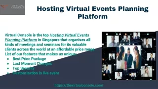 hosting virtual events planning platform