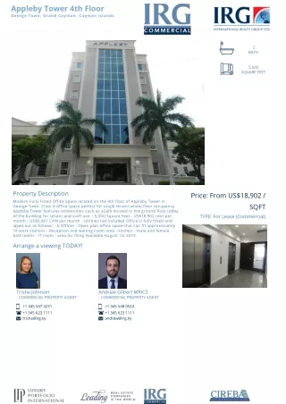 appleby tower 4th floor george town grand cayman