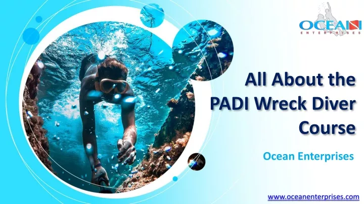 all about the padi wreck diver course
