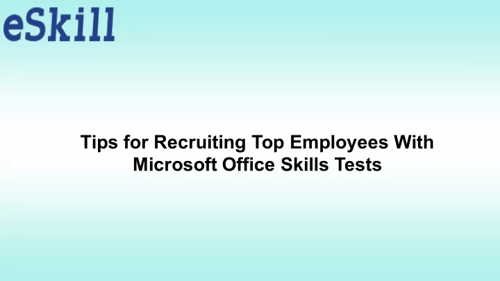 tips for recruiting top employees with microsoft