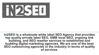 in2seo is a wholesale white label seo agency that
