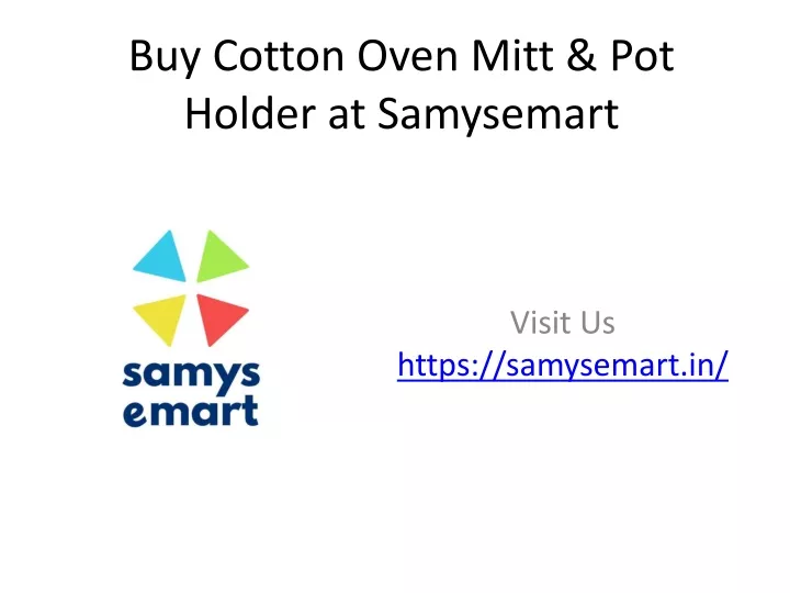 buy cotton oven mitt pot holder at samysemart