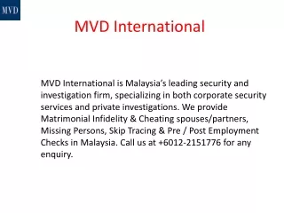 mvd international