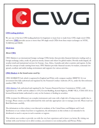 cfd trading platform we are one of the best