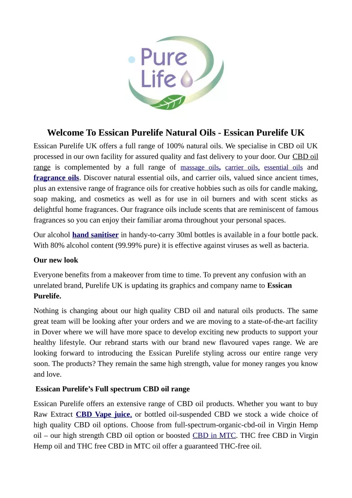 welcome to essican purelife natural oils essican