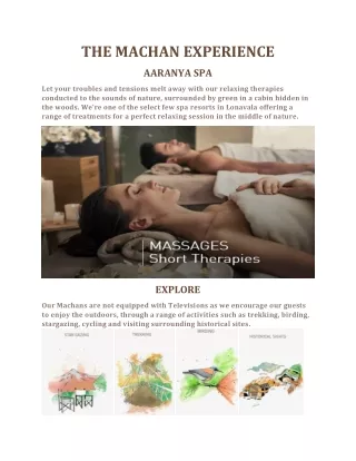 The Machan Resorts Lonavala Experience