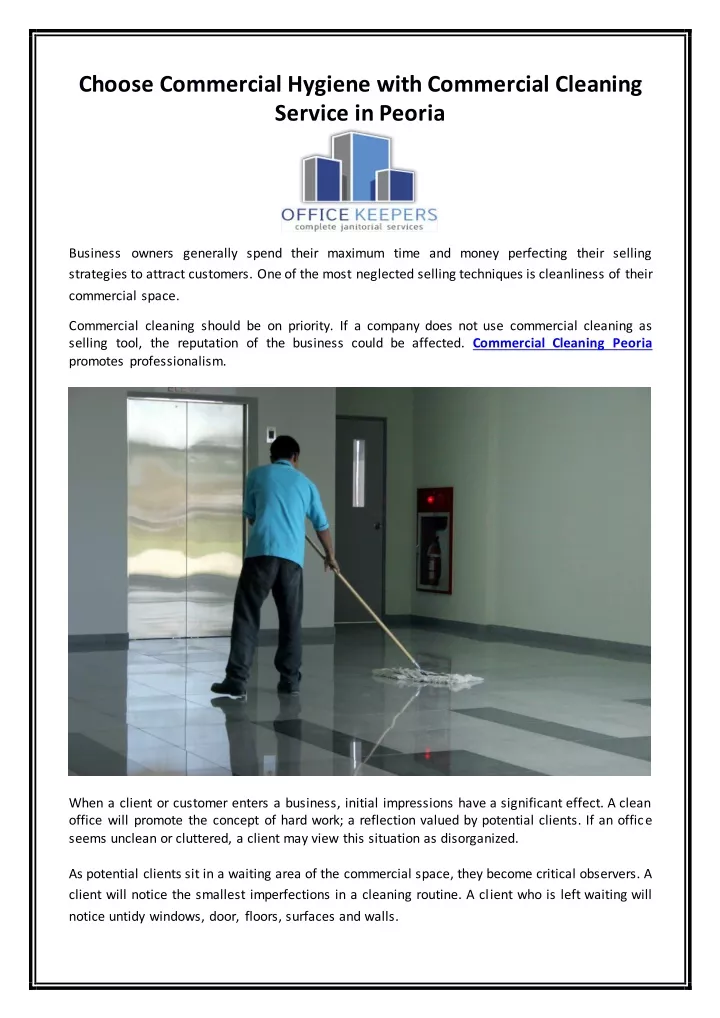 choose commercial hygiene with commercial
