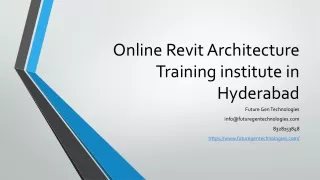 online revit architecture training institute in hyderabad