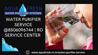 Water Purifier Service @8506096744 | RO Service Center