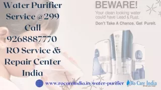 Water Purifier Service @299 Call 9268887770