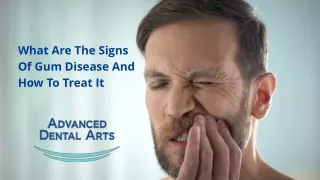 What Are The Signs Of Gum Disease And How To Treat It