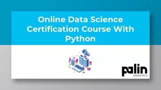 online data science certification course with python