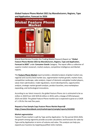 global feature phone market 2021 by manufacturers