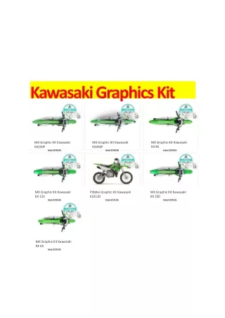Kawasaki Graphics Kit