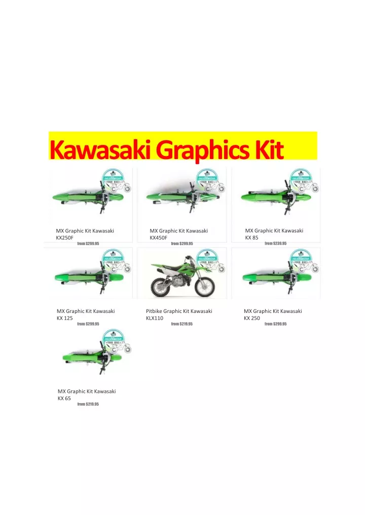 kawasaki graphics kit
