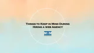 Things to Keep in Mind During Hiring a web Agency