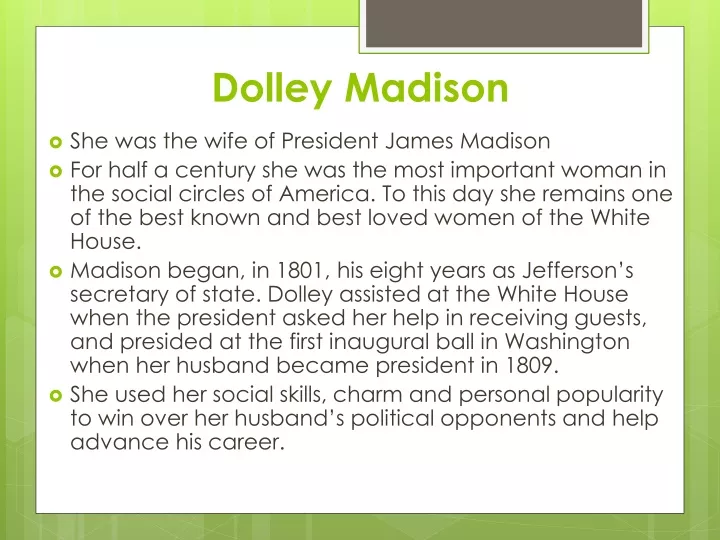 dolley madison