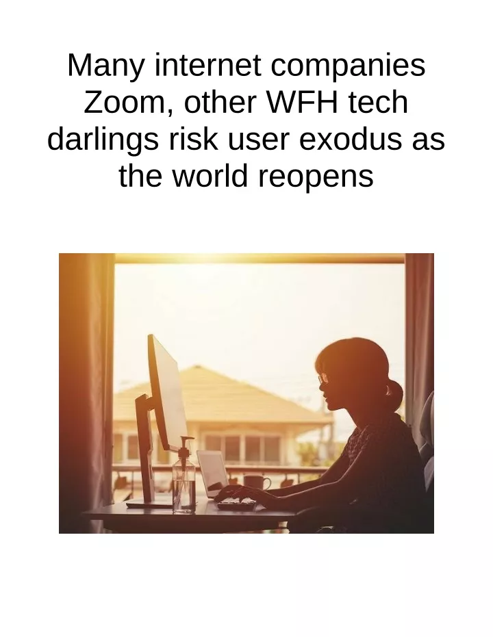 many internet companies zoom other wfh tech