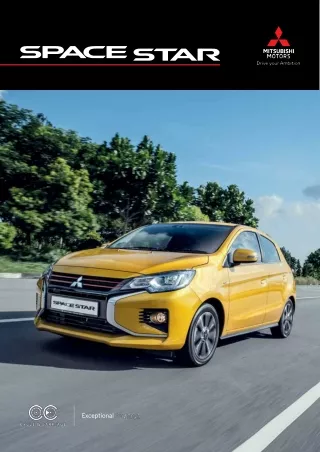 Mitsubishi Space Star - The bold and sporty hatchback designed with its excellent fuel-efficiency and versatility