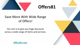 Offers81 - Valid coupons for online stores in Saudi Arabia