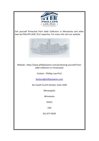 get yourself protected from debt collectors