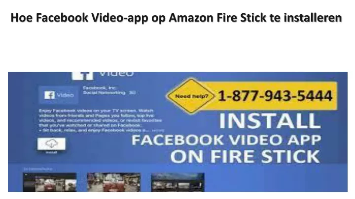 hoe facebook video app op amazon fire stick