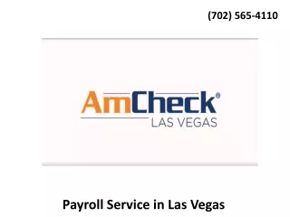 Payroll Service in Las Vegas