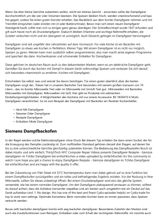 Details, Expterise zu Backofen Dampfgarer Bosch - 2020