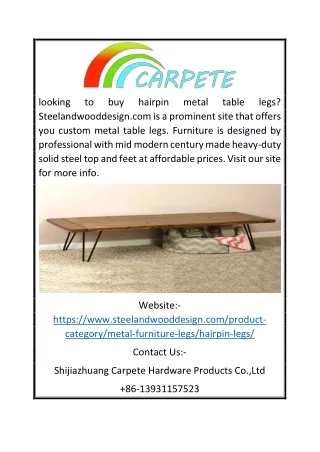 Looking to Buy Metal Furniture Feet