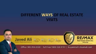 Different ways of real estate visits