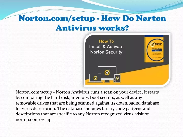 norton com setup how do norton antivirus works