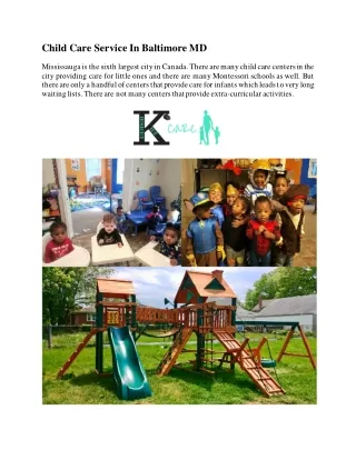 Best Daycare In Baltimore MD | Insightkidzcare.com