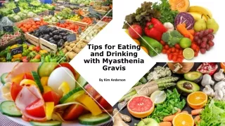 tips for eating and drinking with myasthenia gravis