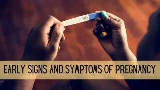 Early Signs And Symptoms of Pregnancy- Well being Scan Clinic Reading