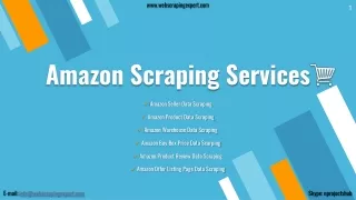 amazon scraping services