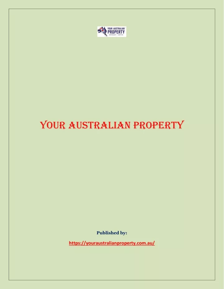 your australian property