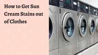 How to Get Sun Cream Stains out of Clothes?