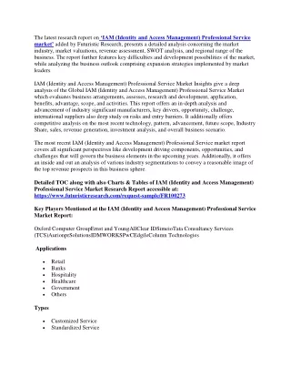 the latest research report on iam identity