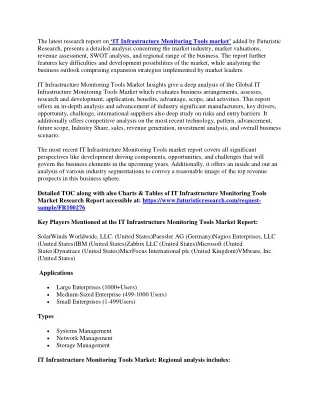 the latest research report on it infrastructure
