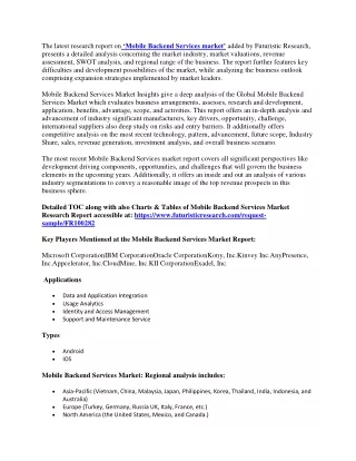 the latest research report on mobile backend