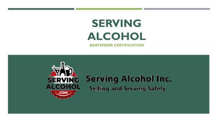 serving alcohol