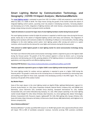 smart lighting market by communication technology