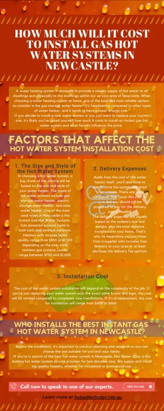 How Much Will It Cost to Install Gas Hot Water Systems in Newcastle?