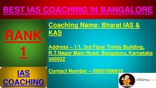 Best IAS Coaching in Bangalore