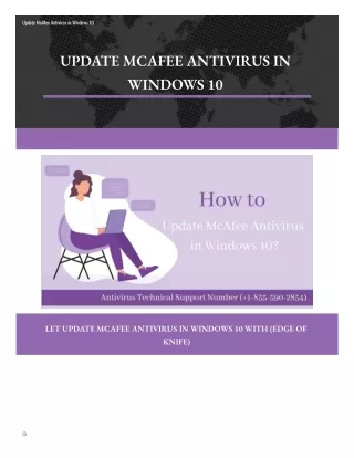 #$impleSteps How to Update McAfee Antivirus in Windows 10