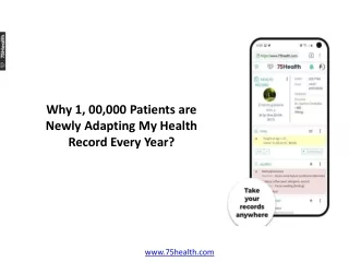 why 1 00 000 patients are newly adapting